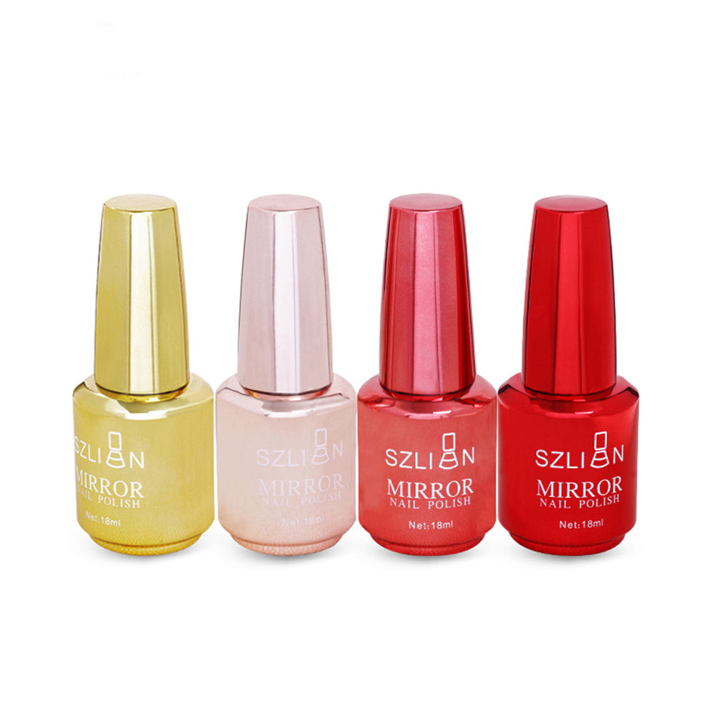 Mirror Silver Nail Polish – Stainless Steel Metallic Shine